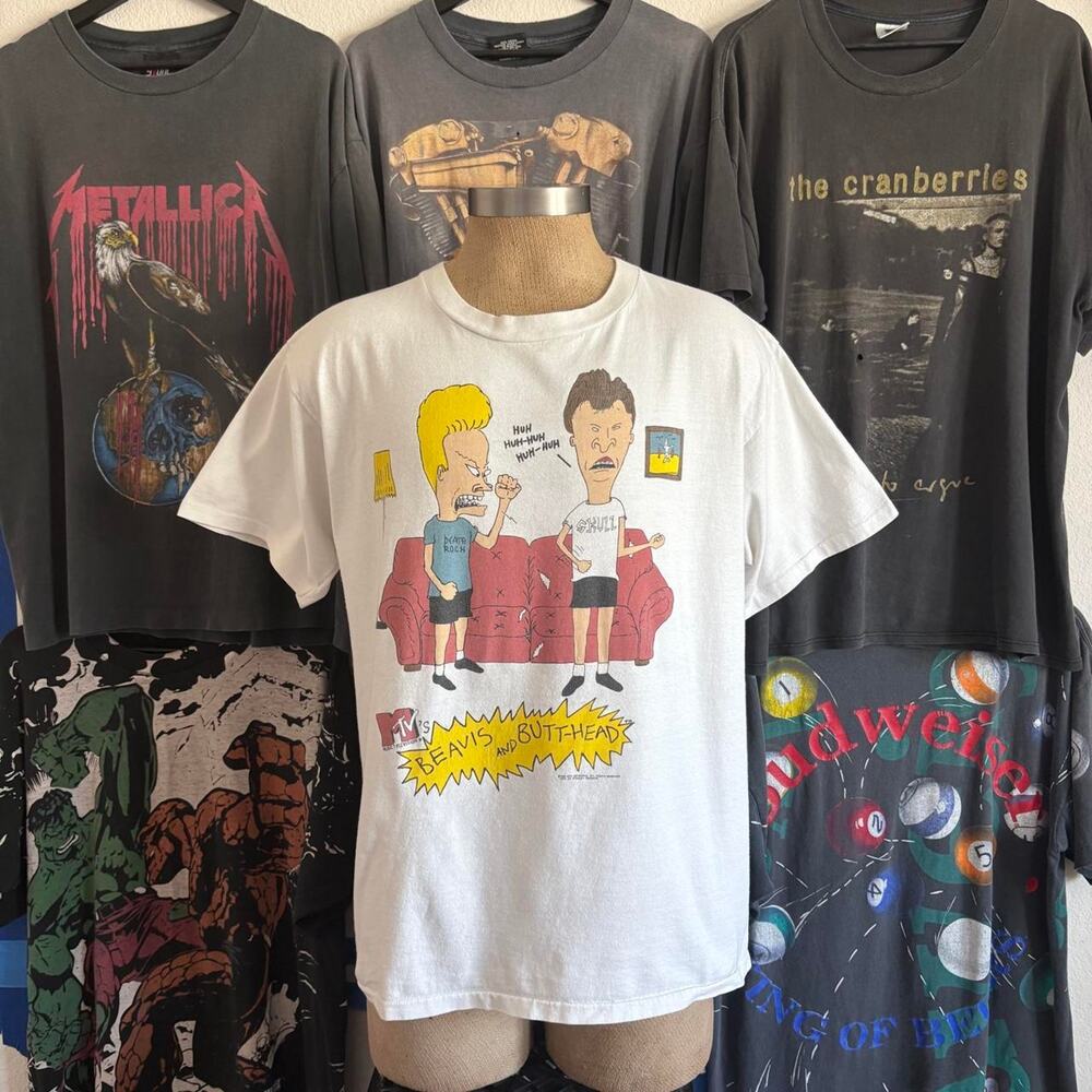 Vintage 1990s Beavis And Butthead Cartoon T-shirt